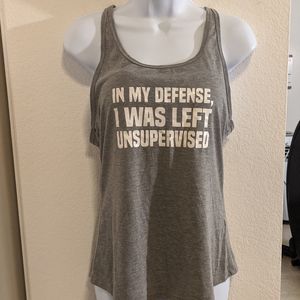 Open back workout tank